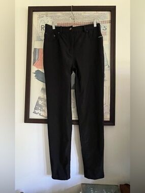 Tom Ford Slinky Slim Black Cropped Minimalist Trousers S/M